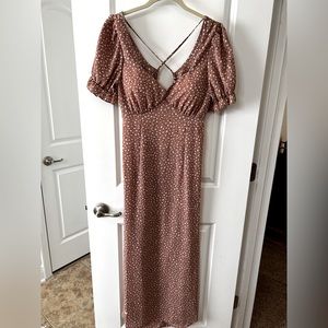 Speckled mauve dress size Medium.